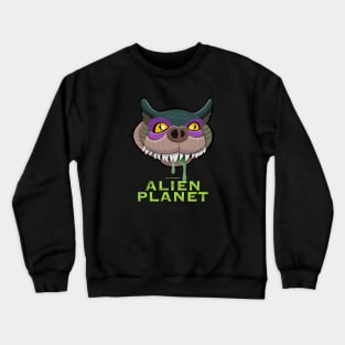 Giree - Alien Planet - No Heart Green Crewneck Sweatshirt